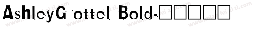 AshleyGrottel Bold字体转换